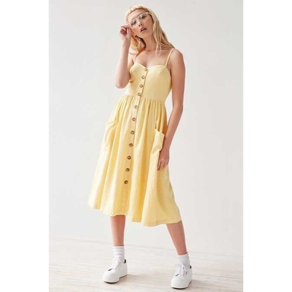Cooperative Emilia Button Midi Dress